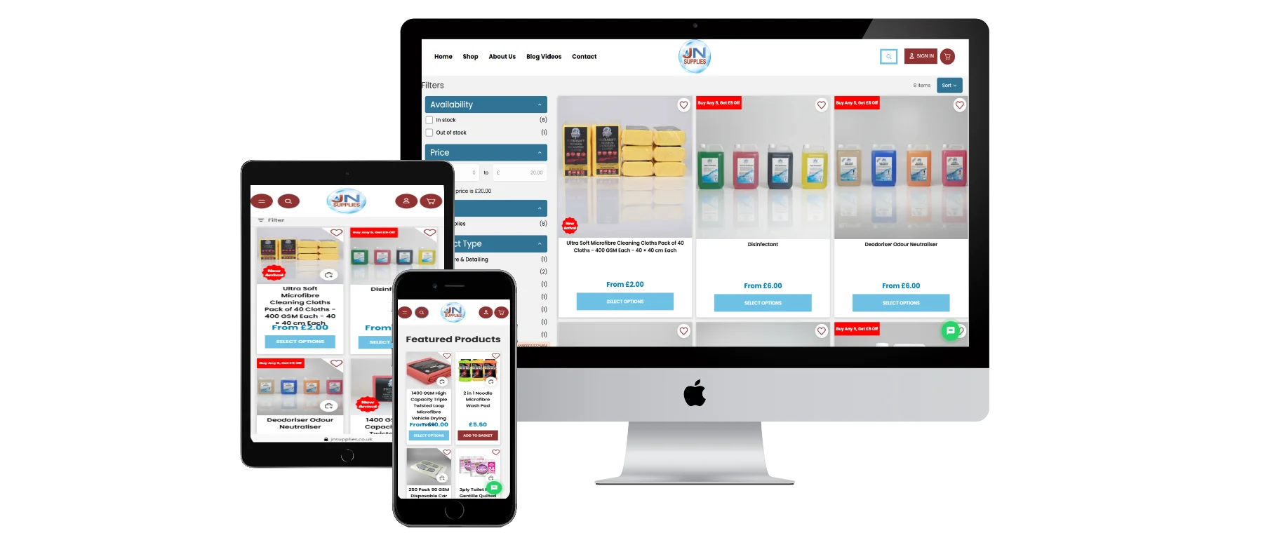 JN Supplies – Cleaning Products screenshot