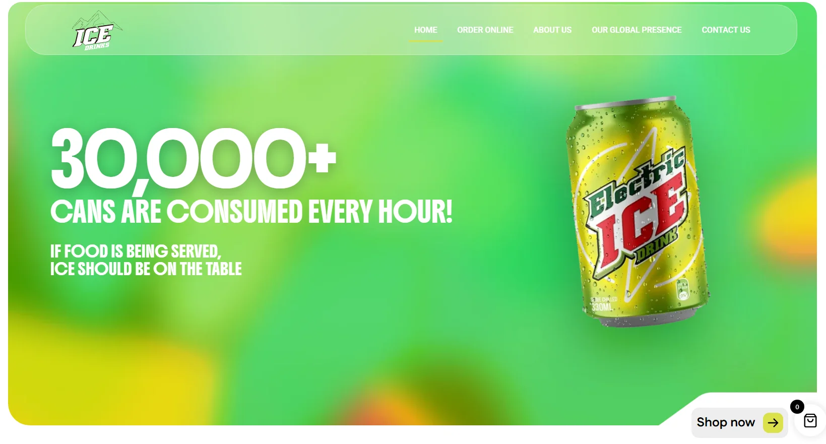 ICE Drinks – Beverage E-Commerce